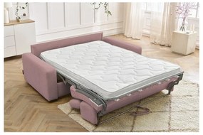 Canapea roz extensibilă 195 cm Monaco – Bobochic Paris