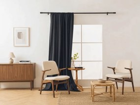 Perdea OXFORD LIGHT 140x250 cm, negru Agatat: Rejansa