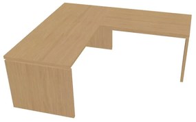 Masă ergonomica Verno 180 x 200 cm, dreapta, stejar deschis