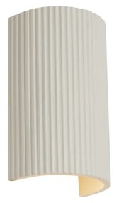 Plafoniera scandinavă bej, semicerc, 2 lumini - Plaster