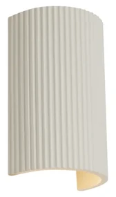 Plafoniera scandinavă bej, semicerc, 2 lumini - Plaster