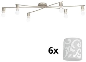 Plafonieră LED Eglo MY CHOICE 6xE14/4W/230V crom/alb