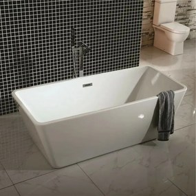 Cada freestanding Inter Ceramic acril alb 161.5x72 cm