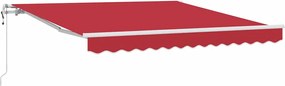 vidaXL Cort electric retractabil Roșu 300 x 250 cm