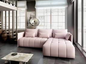 Colțar extensibil dumonde cu ladă de depozitare si sezut confortabil din spuma high-density, Malta Enjoy Flamingo II 235x185 cm