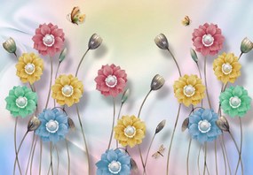 Fototapet - Flori colorate (147x102 cm)