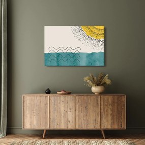 Tablou - pictură abstractă de plajă N⁰1 (90x60 cm)