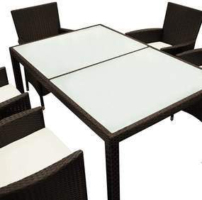 Deuba Set ratan de gradina Berlin 1+6 - maro