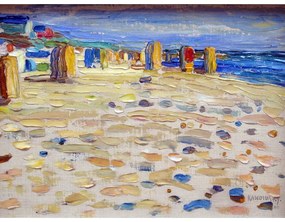 Tablou - reproducere 40x30 cm Holland - Beach Chairs, Wassily Kandinsky – Fedkolor