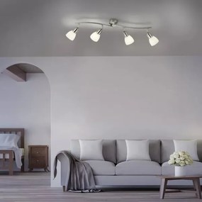 JUST LIGHT. 11954-55 - Plafonieră spot KARO 4xE14/40W/230V crom mat