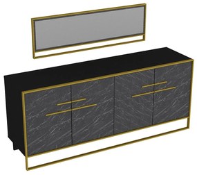 Dulap Pollie (Auriu + Negru). 1088423