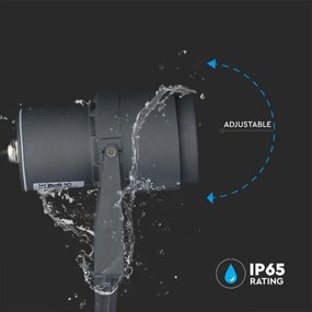 Lampă LED de exterior LED/12W/100-240V IP65 3000K gri