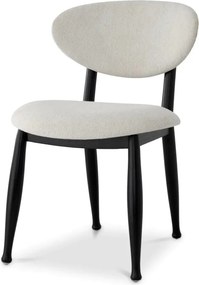 Scaun design elegant LUX Allston, sentier cream/ negru