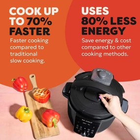 Instant Pot Plus 60 WiFi, 1000W, 5.7 l, 9 programe, control WiFi, ecran LCD, oțel inoxidabil, negru
