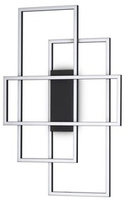 Lustra LED aplicata design geometric FRAME PL RETTANGOLO nergru
