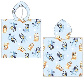 Bluey poncho prosop de plajă 50x115 cm