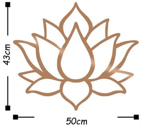 Decoratie de perete Tanelorn 891TNL1621, 43x50 cm, Metal, Cupru