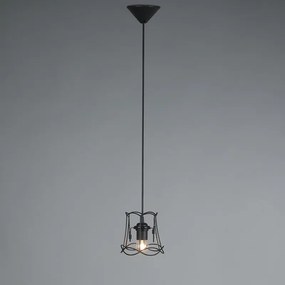 Lampă suspendată retro neagră 15 cm - Granny Frame