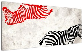 Tablou - Zebre (120x50 cm)