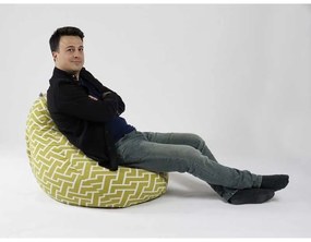 Fotoliu puf copii, Nirvana Light Pufrelax, Material Textil - Zippity Green