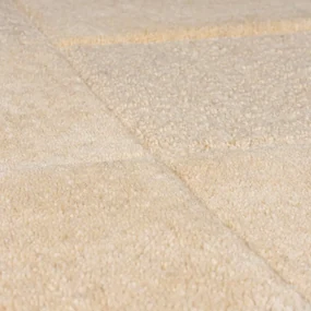 Covor din lână bej 170x120 cm Checkerboard - Flair Rugs