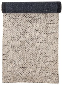 Covor tip traversă crem din amestec de bumbac 75x245 cm Saxo – Bloomingville