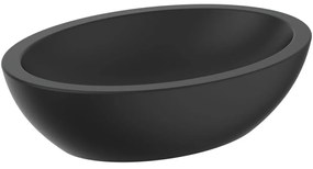 Lavoar pe blat negru mat 60 cm, oval, Ideal Standard Strada Negru mat, Ovala