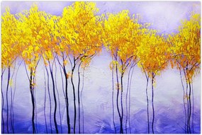 Tablou - Copaci galbeni (90x60 cm)