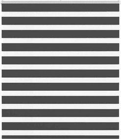 vidaXL Jaluzea tip zebra neagră lățime țesătură 115,9 cm poliester