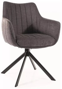 Scaun rotativ Azalia gri inchis/negru Brego18