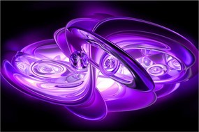 Tabloul fractalilor în violet (90x60 cm)