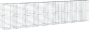 vidaXL Coș gabion cu capac, 850x100x200 cm, fier galvanizat