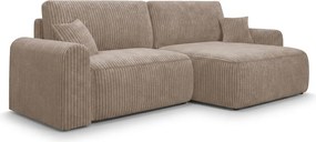 Coltar extensibil reversible NORDEN TILIA 250x140 cm, maro deschis