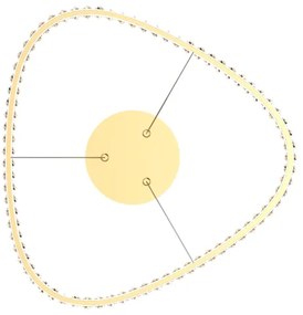 Lustră LED pe cablu Zuma Line MD3169-1-3GT ATHESA LED/25W/230V 2700-6000K + telecomandă