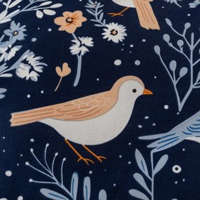 Lenjerie de pat din microfibra DENIM BIRDS albastru Dimensiune lenjerie de pat: 70 x 90 cm | 140 x 200 cm