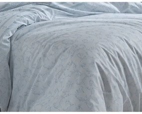 Lenjerie de pat din bumbac BedTex Ivy blue , 220 x200 cm, 2x 70 x 90 cm