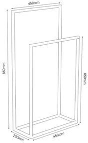 Suport de prosoape 85x45 cm alb