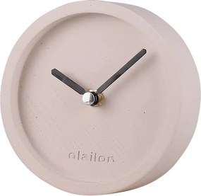 Ceas decorativ SAAT, bej, beton, 12x4 cm