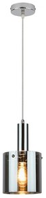 Pendul design modern Donati crom/fumuriu