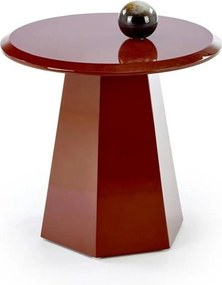 Masuta cafea LOCA, visiniu, 50x47 cm