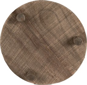 Suport din lemn, pentru plante si decoratiuni Ø33x6 cm