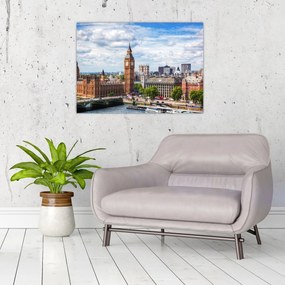 Tablou pe sticlă - Big Ben (70x50 cm)