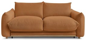 Canapea portocalie extensibilă 214 cm Ernest – Bobochic Paris