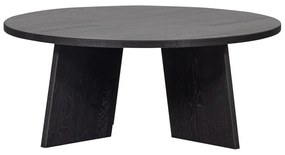 Măsuță de cafea neagră rotundă ø 90 cm Fries – WOOOD