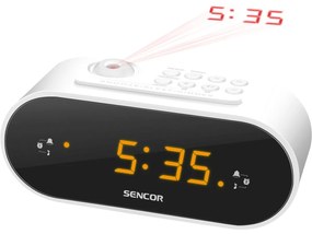 Sencor SRC 3100 W Radio cu ceas cu proiecție, alb