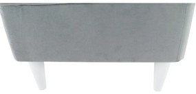 Taburet modern Culoare gri deschis/alb, RUFINO NEW