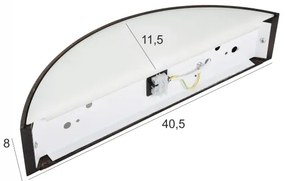 Brilagi - Aplică LED de perete CARVALHO SMOKEY 1xE27/60W/230V, stejar