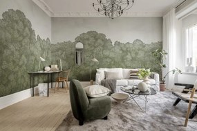 Tapet Belle Buisson, Green Vintage, Rebel Walls