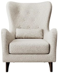 Fotoliu cu suport picioare Calimero II  (crem + wenge). 1099320
