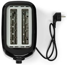Prăjitor de pâine cu două fante Nedis KABT150EBK 700W/230V negru